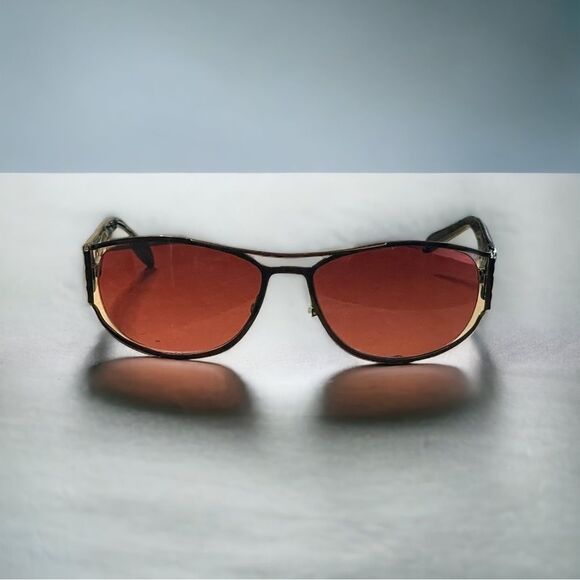 Vintage LANVIN Aviator Sunglasses Burgundy Black Case Cloth LV 2101 C 03 France main image 12